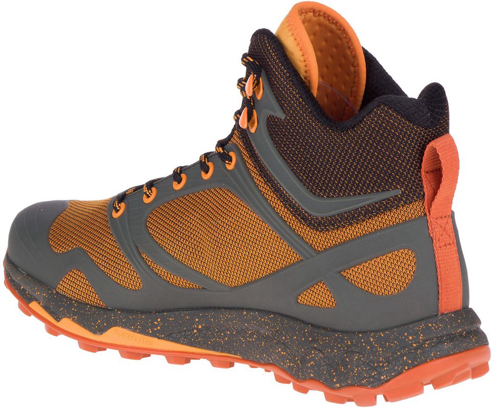 Merrell Hiking Boots Orange - Altalight Knit Mid - Mens 76UROCSPB